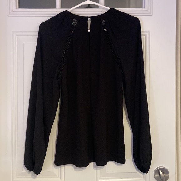 RW&Co long sleeve, black blouse, size small - Picture 2 of 11
